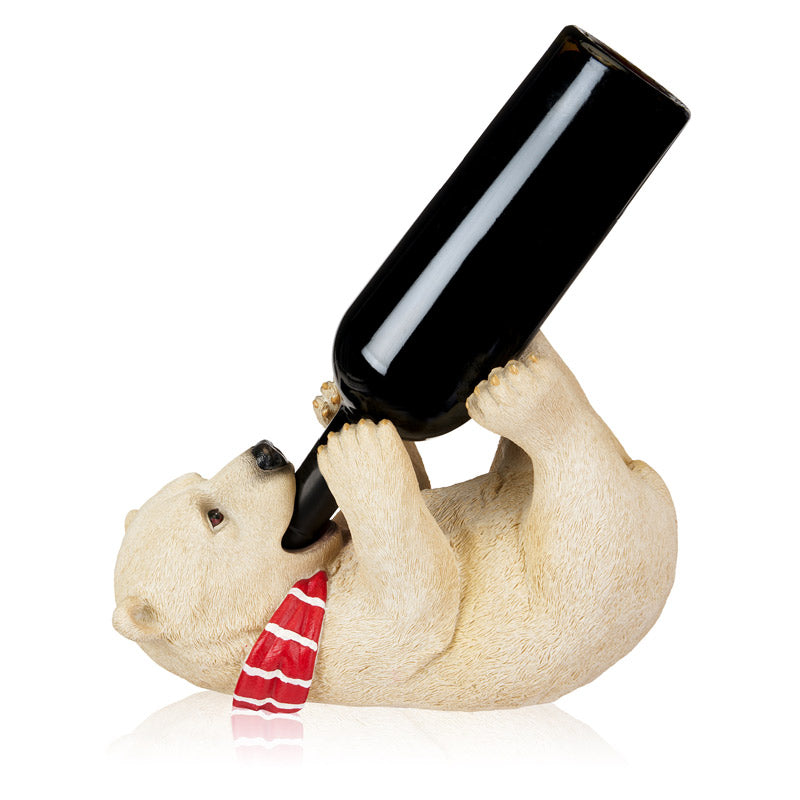 Cheery Cub Polar Bear Bottle Holder – A Festive Wine Accessory Wine holder Wander Wine Carriers.