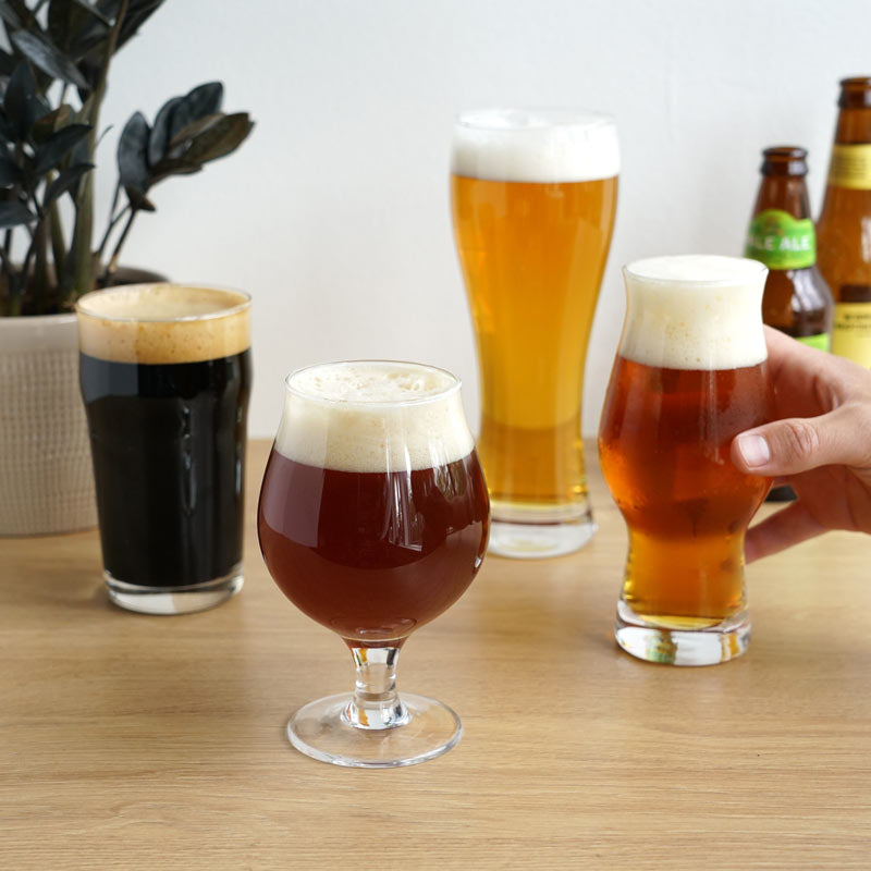 Craft Beer Tasting Kit – Set of 4 Essential Glasses Beer Glasses Wander Wine Carriers.