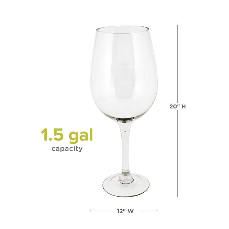 Oversized Bordeaux Glass – Decorative Cork Holder and Versatile Centerpiece Cork Holder Wander Wine Carriers.