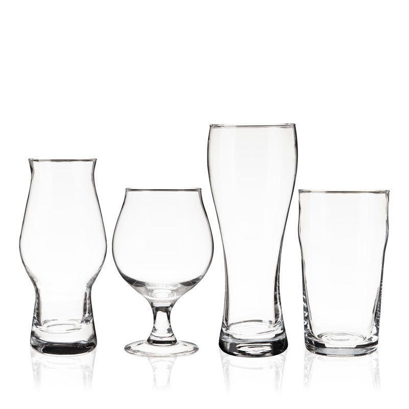 Craft Beer Tasting Kit – Set of 4 Essential Glasses Beer Glasses Wander Wine Carriers.