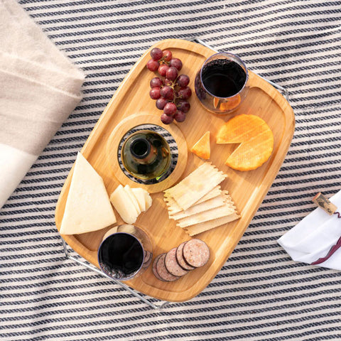 Wine Picnic Table – Portable Elegance Camping Table