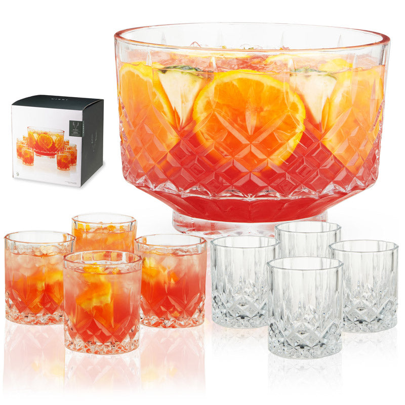 Admiral Punch Bowl Set – A Centerpiece That Elevates Every Gathering Pitchers & Dispensers Wander Wine Carriers.