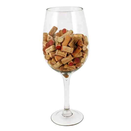 Oversized Bordeaux Glass – Decorative Cork Holder and Versatile Centerpiece Cork Holder Wander Wine Carriers.