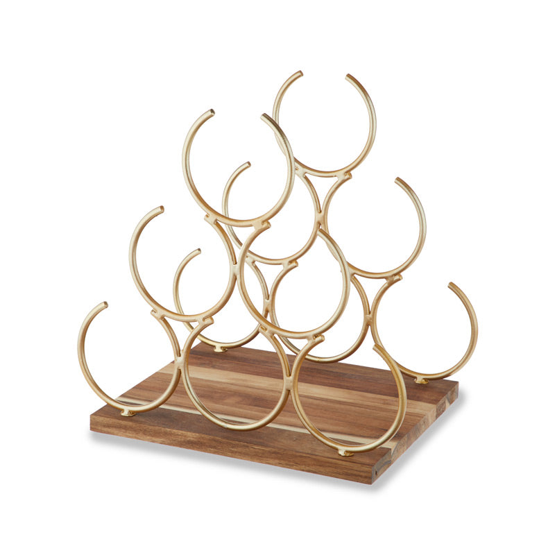 Pyramid Six Bottle Wine Rack by Twine® – Elegant Wine Storage with a Timeless Design Wine Racks Wander Wine Carriers.