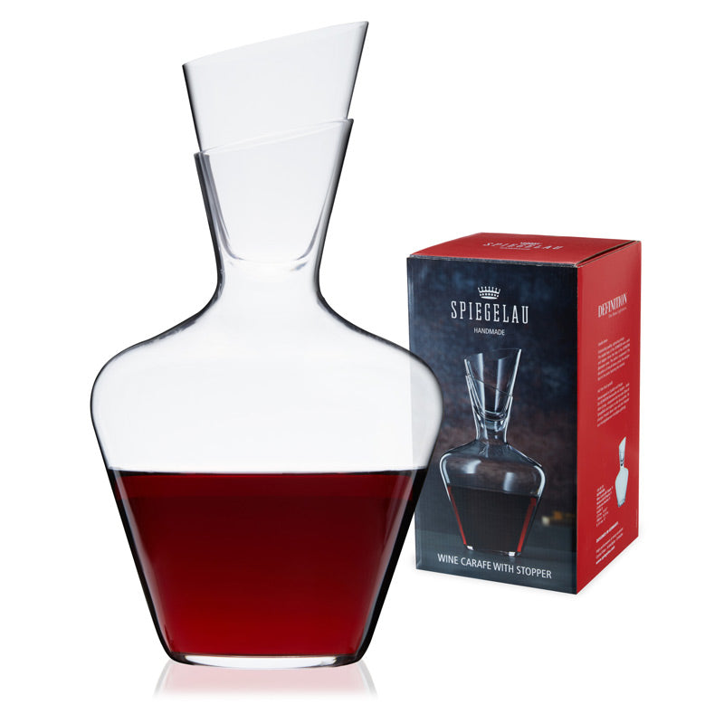 Spiegelau Definition Wine Decanter with Stopper – Precision and Elegance Wine Decanters Wander Wine Carriers.