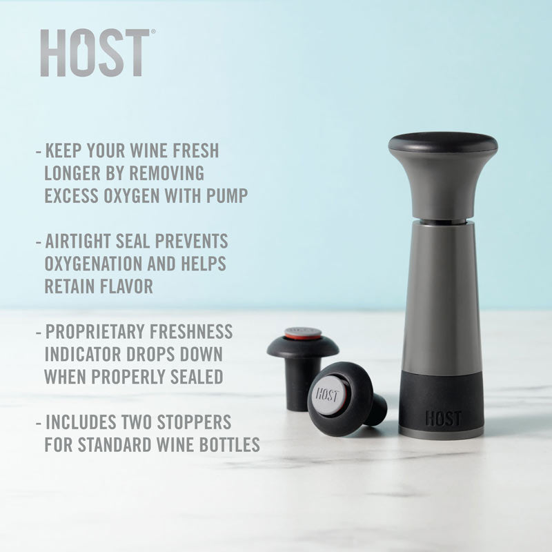 AirLOCK™ Wine Preserver by HOST® – Keep Your Wine Fresh, One Pump at a Time Vacuum & Gas Stoppers Wander Wine Carriers.