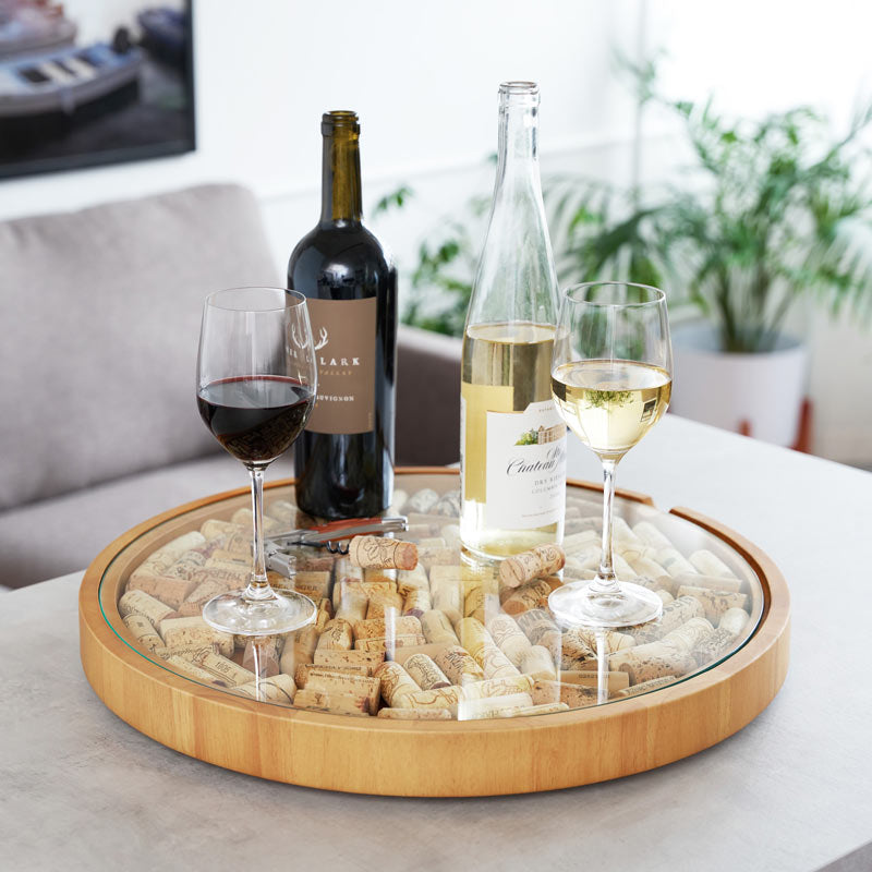 Lazy Susan Cork Display – Showcase Your Favorite Wine Moments Cork Holders Wander Wine Carriers.