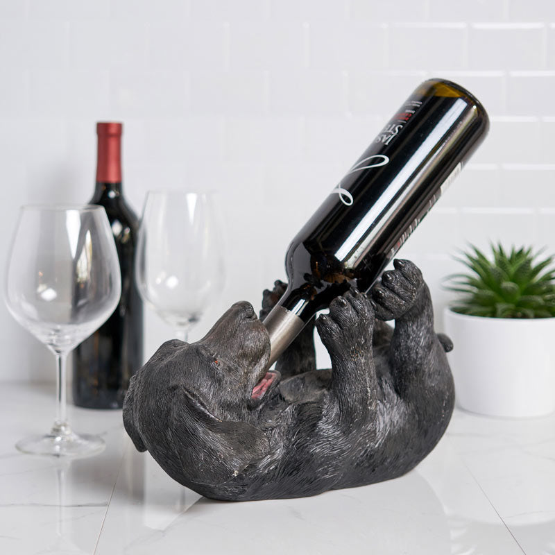 Lucky Lab Bottle Holder – Adorable Labrador Wine Accessory Bottle Holders Wander Wine Carriers.