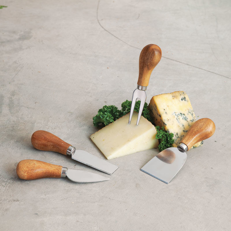 Rustic Gourmet Cheese Knife Set – Perfect for Charcuterie and Entertaining Cheese Knives Wander Wine Carriers.