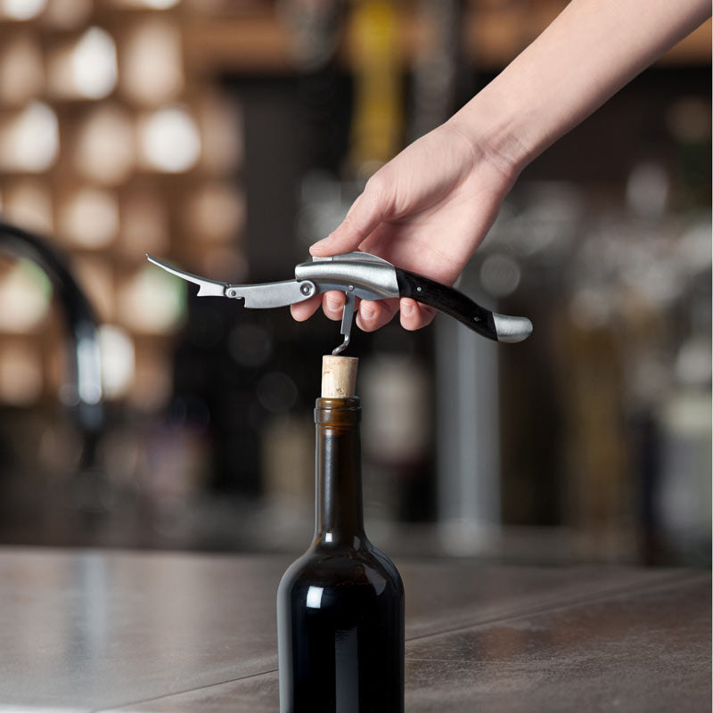 Admiral™ Double-Hinged Corkscrew – Effortless Elegance for Wine Lovers Double Hinged Corkscrews Wander Wine Carriers.