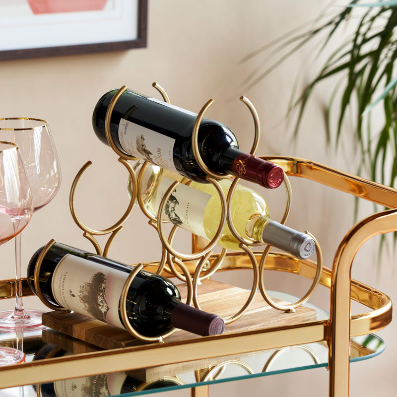 Pyramid Six Bottle Wine Rack by Twine® – Elegant Wine Storage with a Timeless Design Wine Racks Wander Wine Carriers.