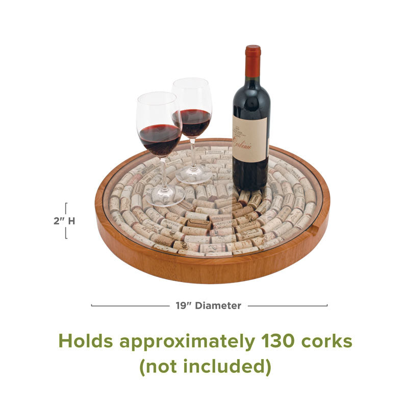 Lazy Susan Cork Display – Showcase Your Favorite Wine Moments Cork Holders Wander Wine Carriers.