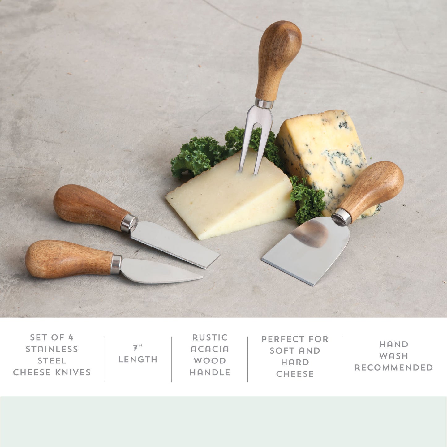 Rustic Gourmet Cheese Knife Set – Perfect for Charcuterie and Entertaining Cheese Knives Wander Wine Carriers.