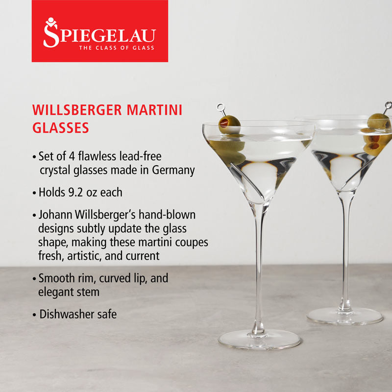 Willsberger Martini Glasses – Timeless Elegance for Your Cocktails Stemmed Cocktail Glasses Wander Wine Carriers.