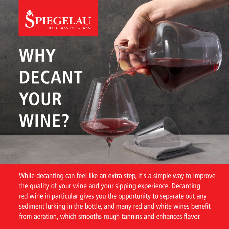 Spiegelau Definition Wine Decanter with Stopper – Precision and Elegance Wine Decanters Wander Wine Carriers.