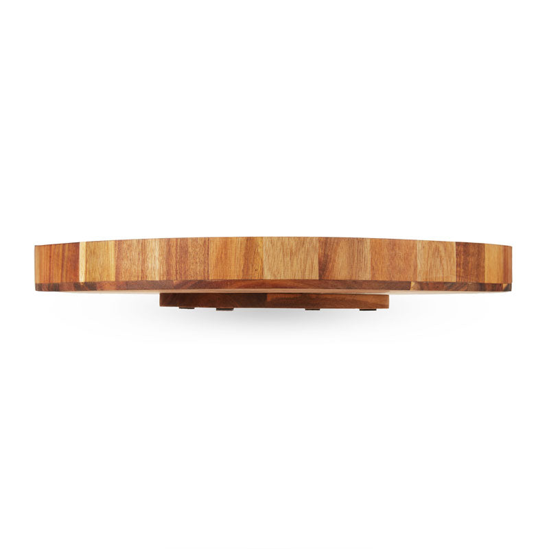 Acacia Lazy Susan – Elegant and Functional Turntable Serving Trays Wander Wine Carriers.