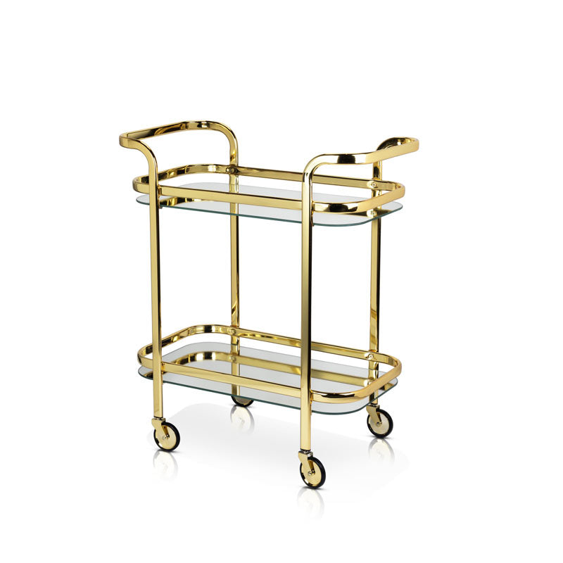 Belmont Gold Bar Cart – The Ultimate Statement for Sophisticated Entertaining Bar Carts Wander Wine Carriers.