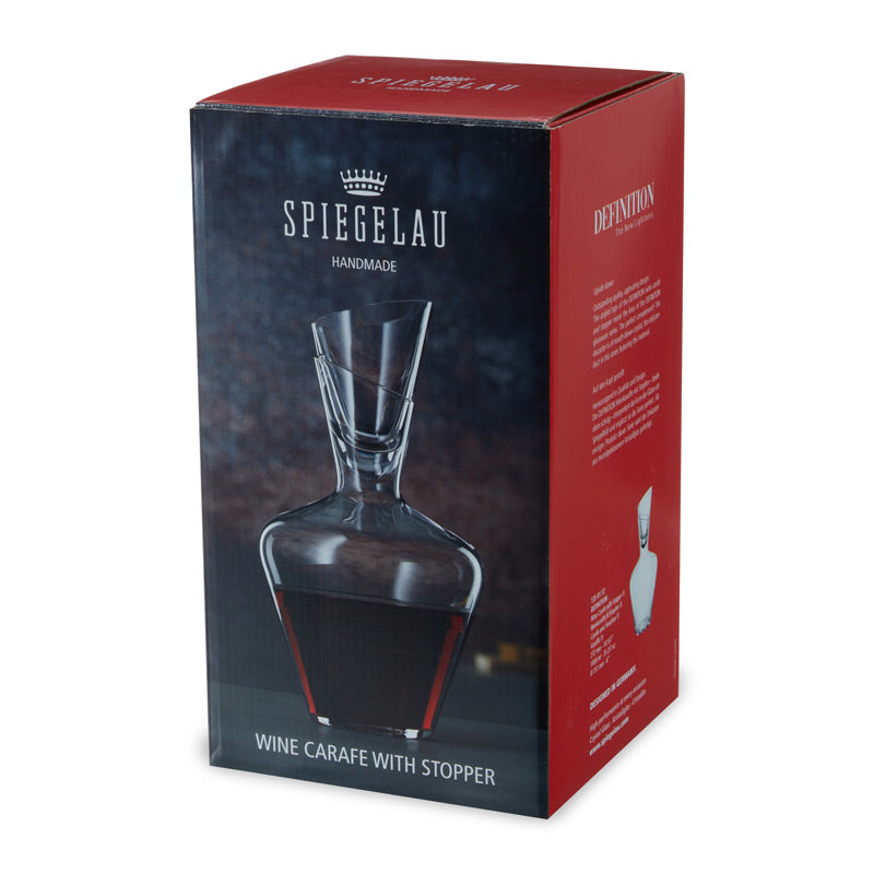 Spiegelau Definition Wine Decanter with Stopper – Precision and Elegance Wine Decanters Wander Wine Carriers.