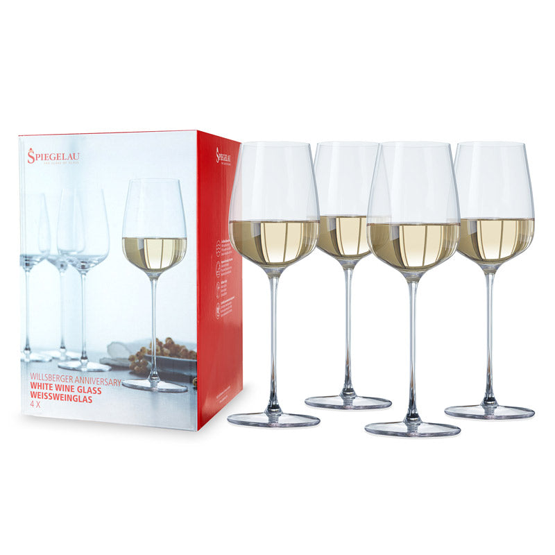 Spiegelau Willsberger White Wine Glasses – Timeless Elegance in Every Sip (Set of 4) Wine Glasses Wander Wine Carriers.