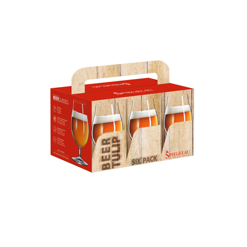 Spiegelau Beer Classics Tulip Glasses (Set of 6) – Perfect for Belgian Ales and Sours Beer Glasses Wander Wine Carriers.