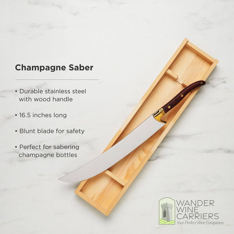Champagne Saber - Elegant Sword Champagne Saber Wander Wine Carriers.