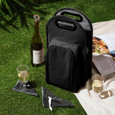 Insulated Wine Bag - Picnic Set - Wander Wine Carriers