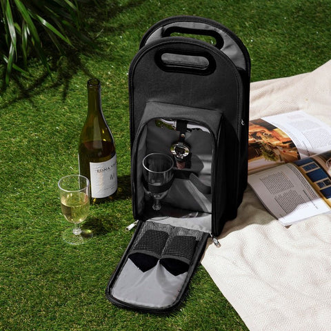 Insulated Wine Bag - Picnic Set - Wander Wine Carriers