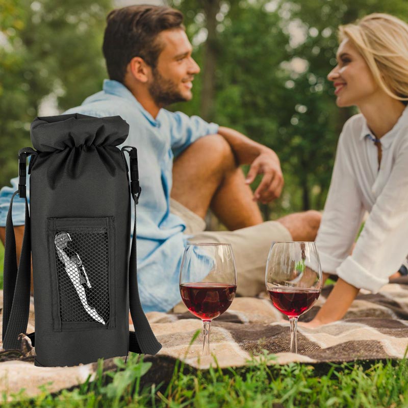 Insulated Wine Carrier - Picnic Set - Wander Wine Carriers