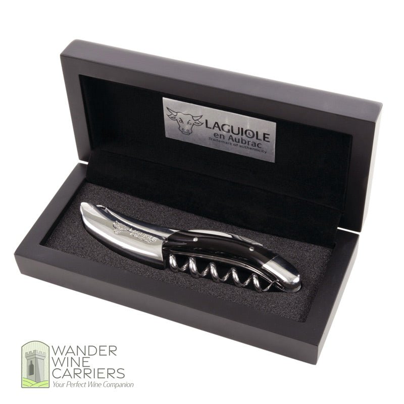 Laguiole Sommelier Corkscrew - Premium French Wine Opener - Wander Wine Carriers