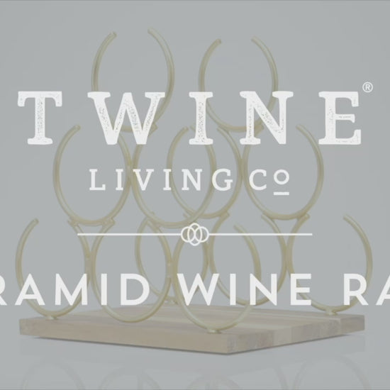 Pyramid Six Bottle Wine Rack by Twine® – Elegant Wine Storage with a Timeless Design Wine Racks Wander Wine Carriers.