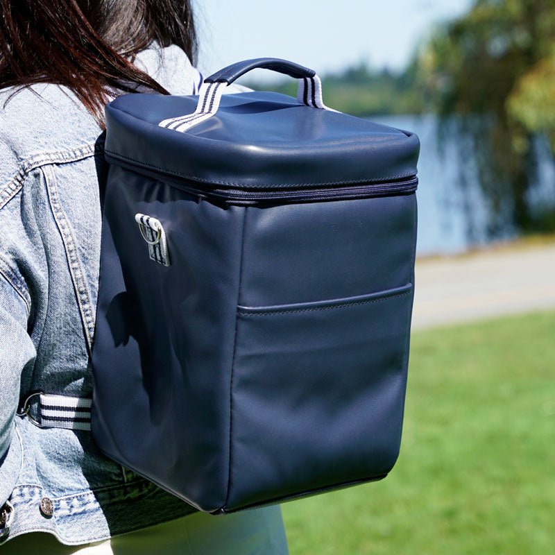 Wine Cooler - Leather Backpack - Wander Wine Carriers