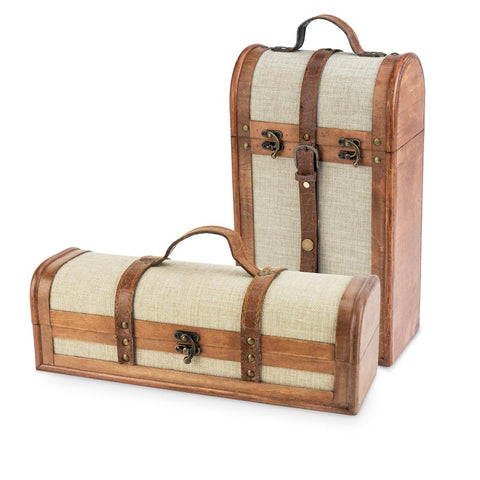 Wood Wine Box - 1 Bottle Classic Box - Wander Wine Carriers
