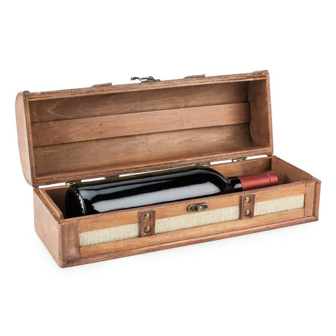 Wood Wine Box - 1 Bottle Classic Box - Wander Wine Carriers