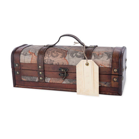 Wood Wine Box - 1 Bottle Heritage Collection - Wander Wine Carriers