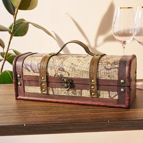 Wood Wine Box - 1 Bottle Heritage Collection - Wander Wine Carriers