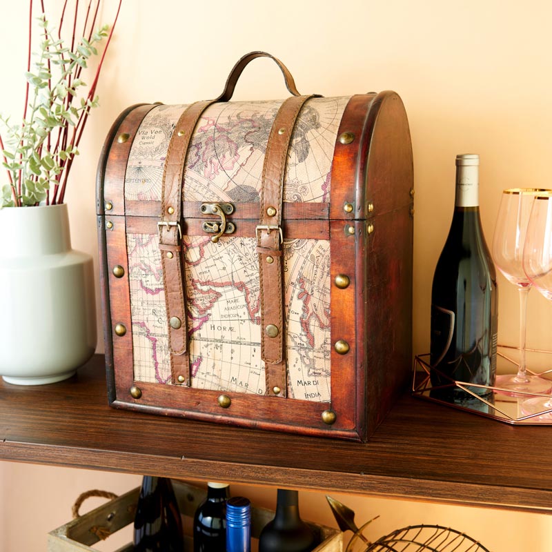 Wood Wine Box - 6 Bottle Heritage Collection - Wander Wine Carriers