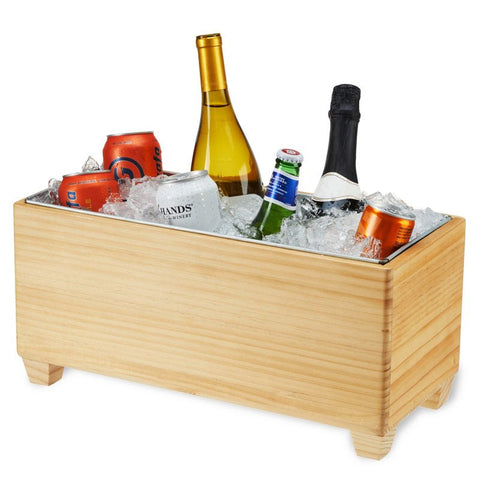 Wooden Beverage Tub - Eco-Friendly Drink Cooler Beverage Tub Wander Wine Carriers.
