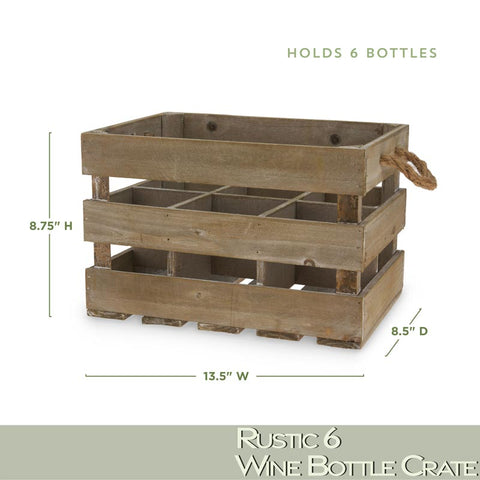 Wooden Wine Crate - Wine Storage - Wander Wine Carriers